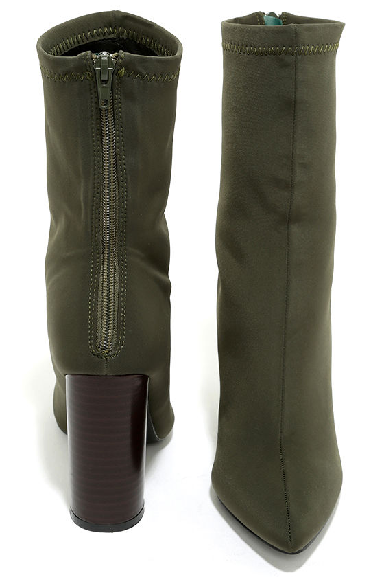 olive sock boots