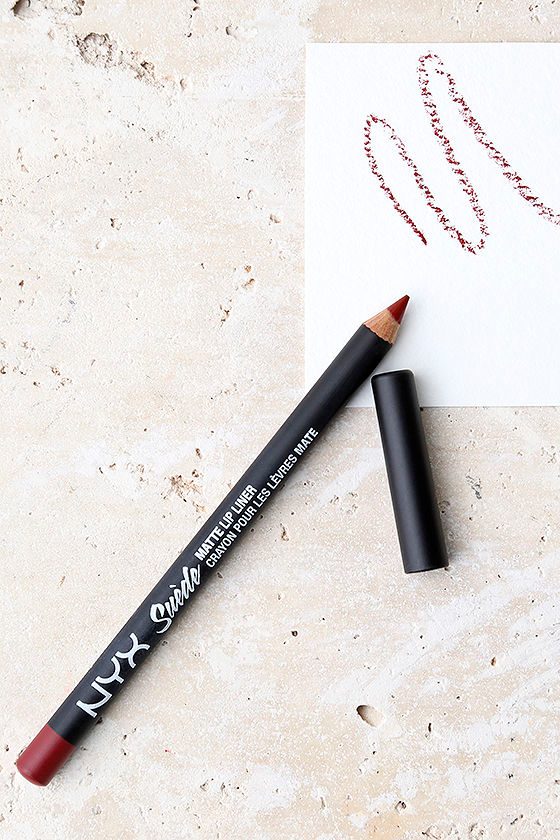 NYX Alabama Burgundy Suede Matte Lip Liner 1