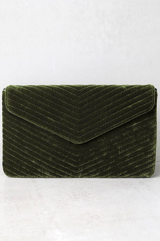 olive green clutch