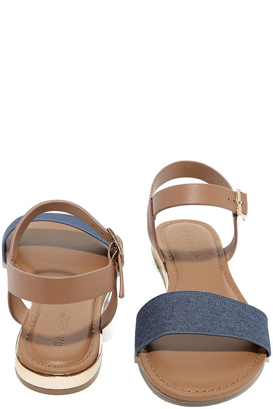 cute denim sandals