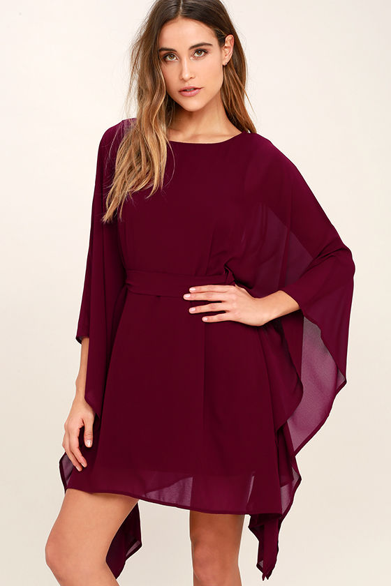 maroon kaftan dress