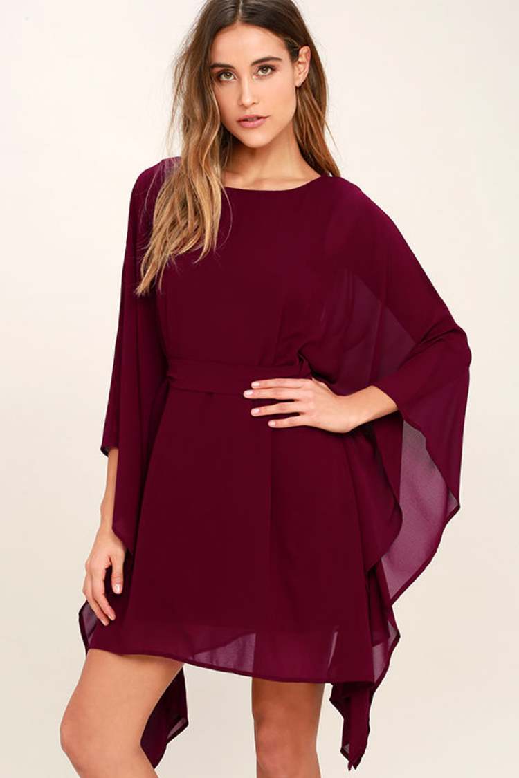 burgundy kaftan dress Omima Morocco Style Kaftan Modest Fashion Dress