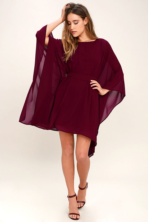 burgundy kaftan