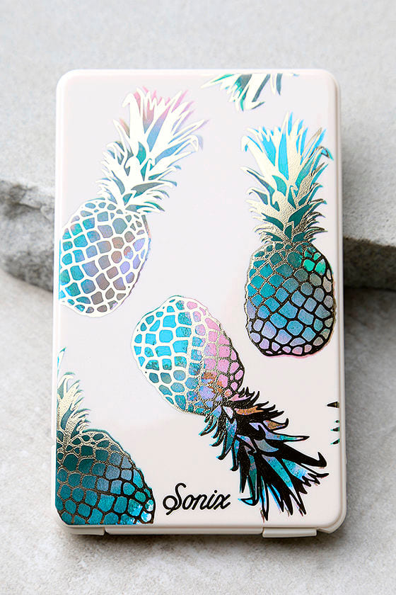 Sonix Liana Pick Me Up Teal Pineapple Print Portable Charger