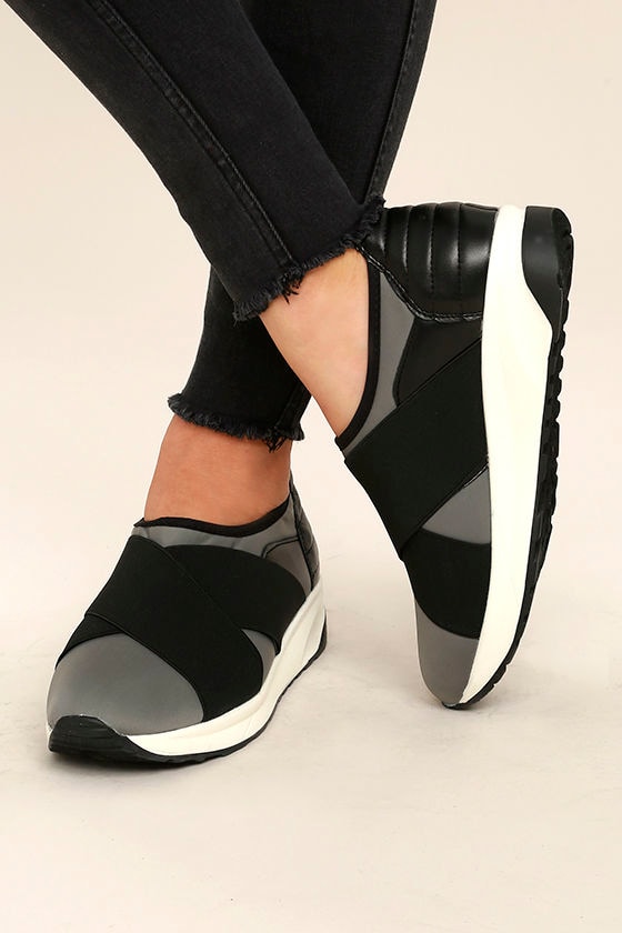 Merilee Grey Slip-On Sneakers