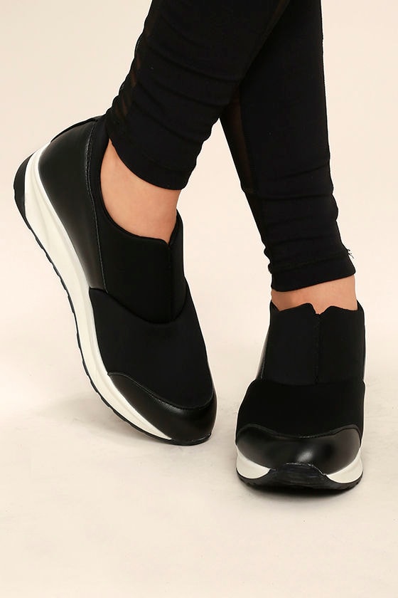 cute black sneakers