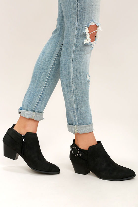 backless ankle booties