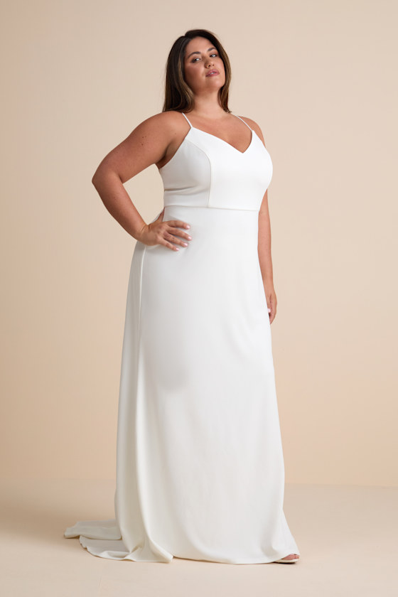 Feeling of Forever White Sleeveless Mermaid Maxi Dress - thumbnail 5