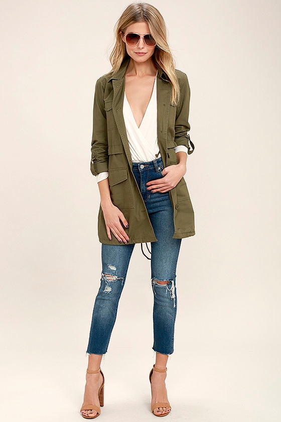 Jack by BB Dakota Antigone Olive Green Jacket 2