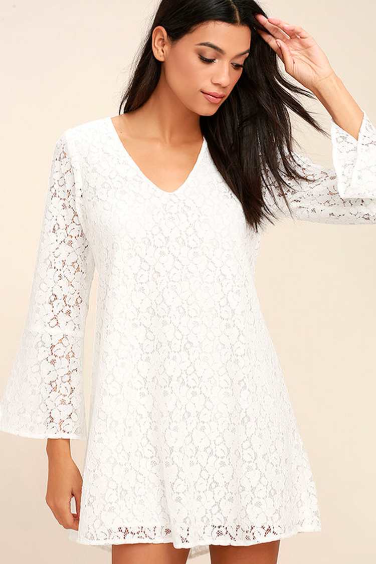 lace dress edikted Edikted Women's Melia Sheer Lace Mini Dress - Black main image 0