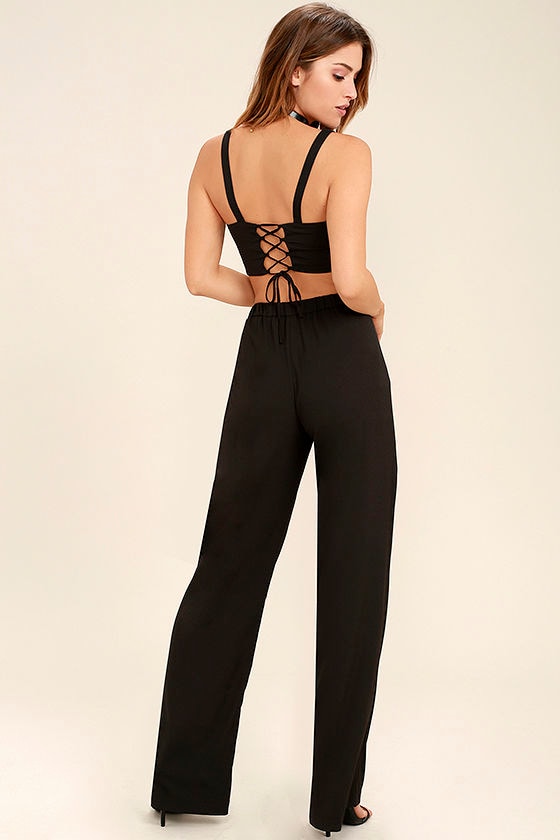 sexy black jumpsuit