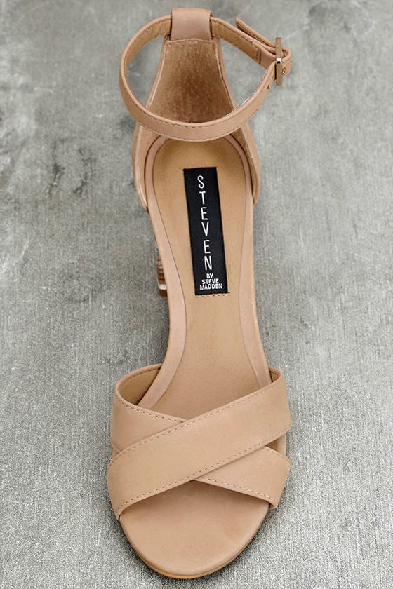 steve madden tan nubuck heels