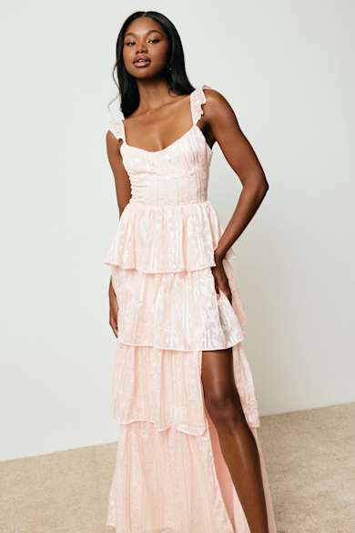 strapless open back dress Valentina Mini Dress Neon Pink