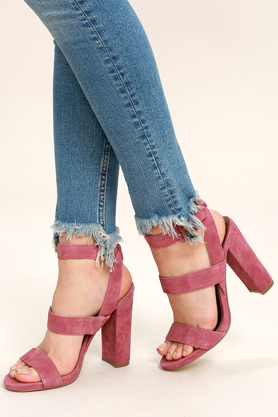 Steve Madden Canaan - Mauve Heels - Suede Leather Heels - $99.00 - Lulus