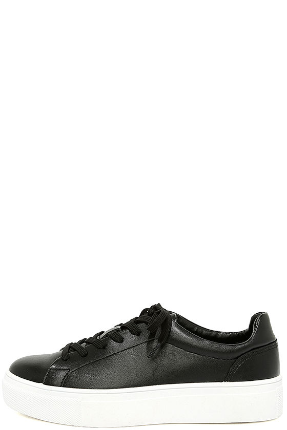 Madden Girl Kitten - Black Sneakers - Flatform Sneakers - $49.00 - Lulus