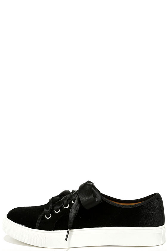 Dirty Laundry Fillmore Black Velvet Sneakers 2