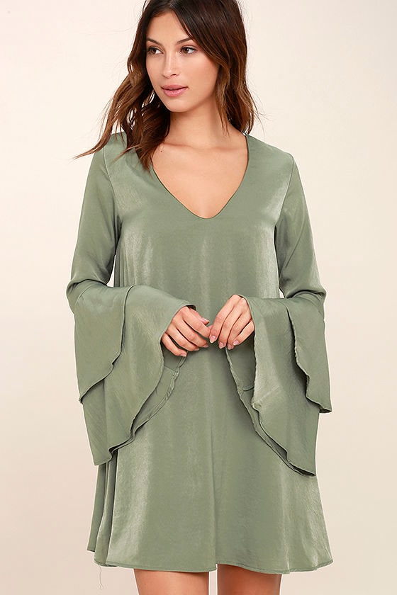 sage green dress princess polly
