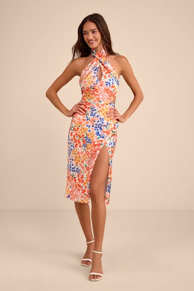 Create a Gorgeous Women's Slip Dress Outfit for Less! | Pretty Midi Slip  Dress Styles - Lulus