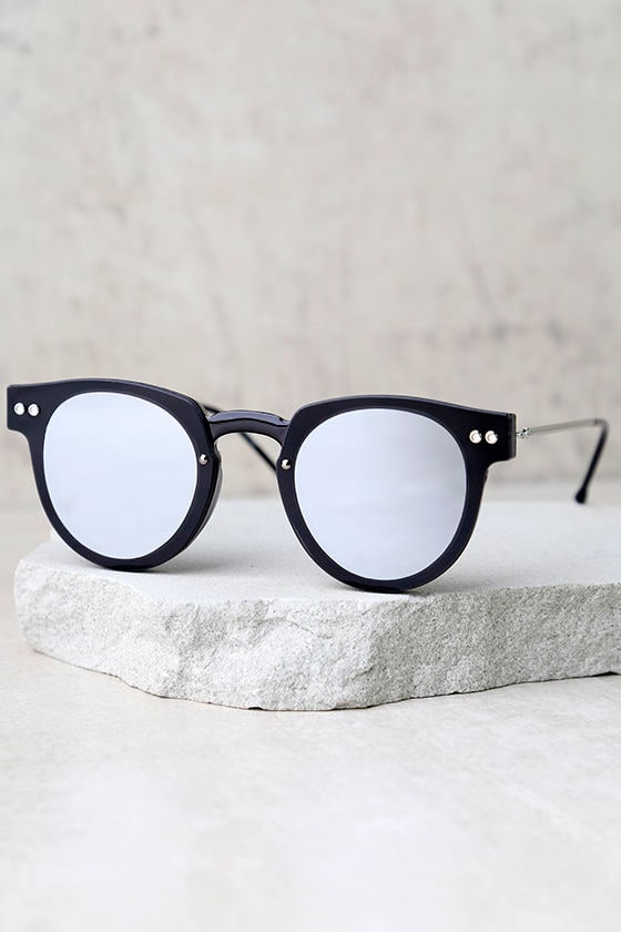 Spitfire Sharper Edge 1 Black and Silver Mirrored Sunglasses 2