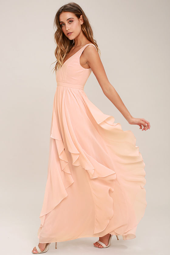 Simply Sweet Blush Pink Maxi Dress 2
