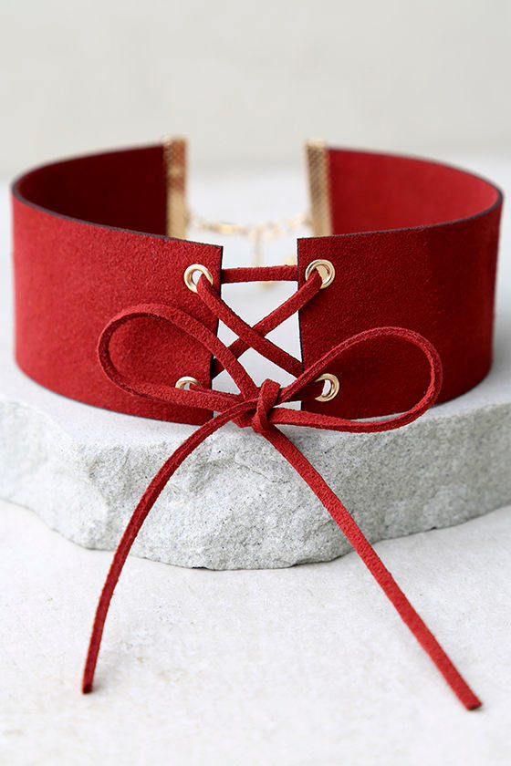 Lace-up Choker