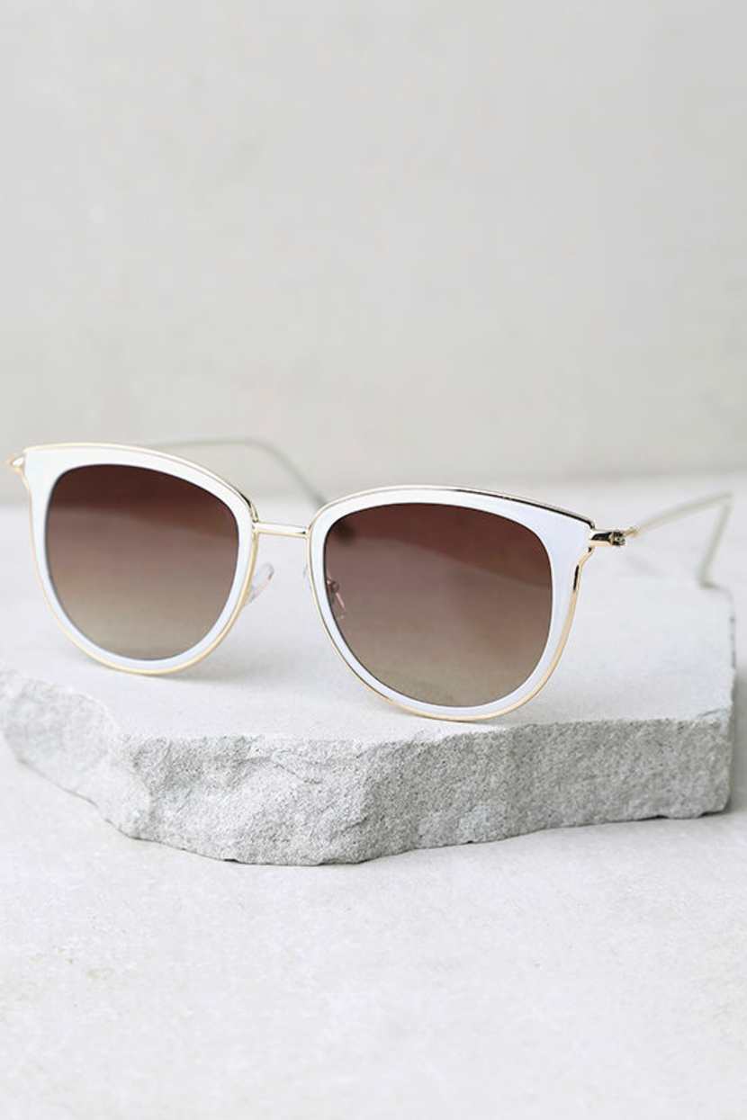 cute white sunglasses