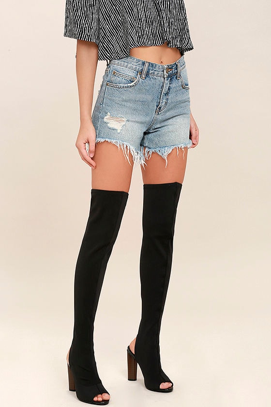 over the knee knit boots