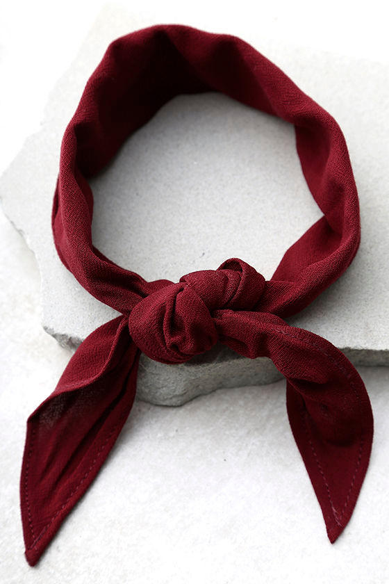 Vanessa Mooney Honor Burgundy Bandana 2