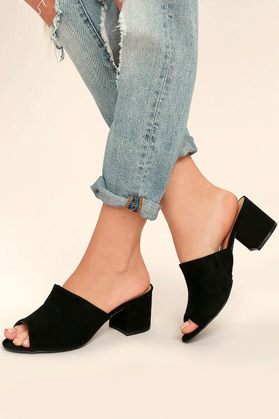 vegan mule heels