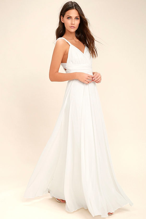 Carte Blanche White Maxi Dress