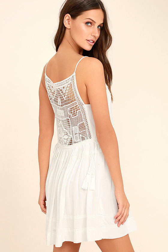 Idyllic White Lace Dress