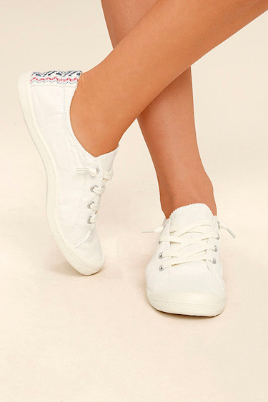 Madden Girl Baailey White Sneakers