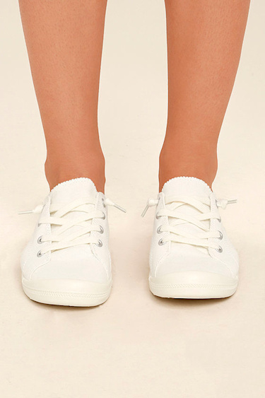 Madden Girl Baailey Sneakers White Sneakers Elastic Sneakers