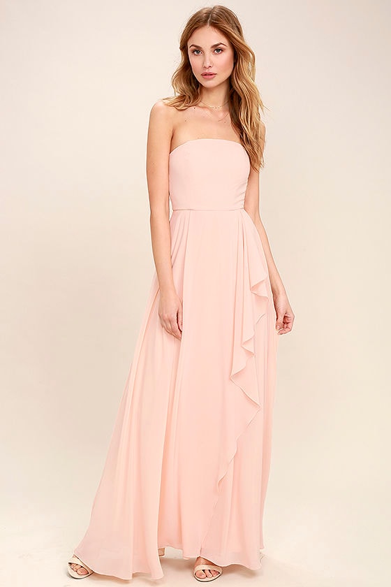 lulus strapless maxi dress