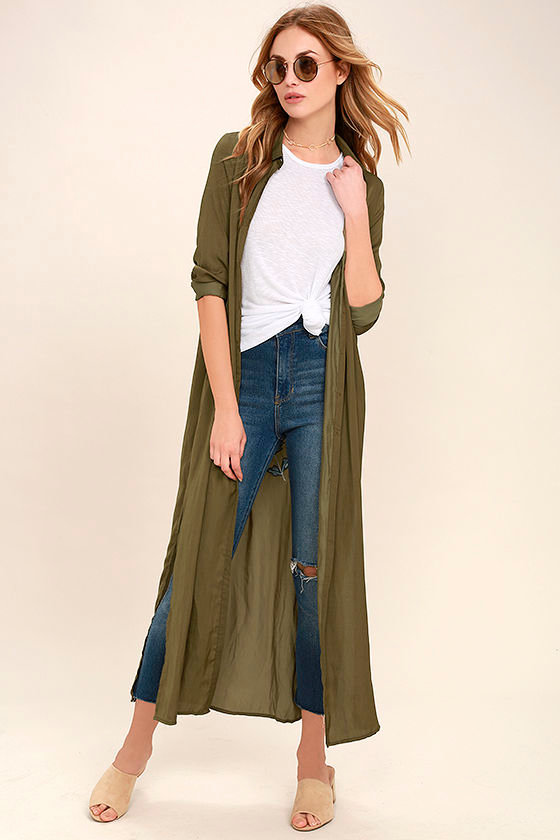 Boho Soul Olive Green Embroidered Maxi Top 2