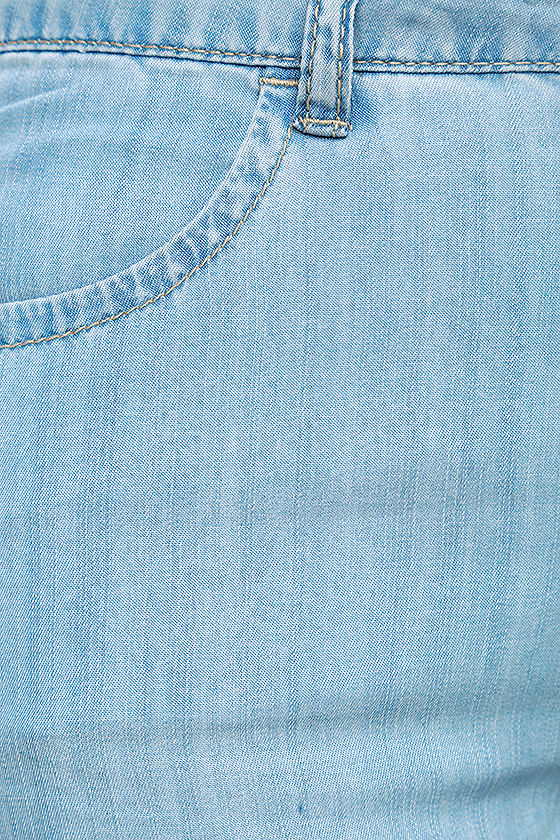 blue chambray pants