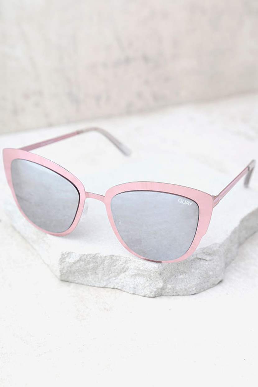 Quay Super Girl Sunglasses - Silver and Pink Sunglasses  display picture 3