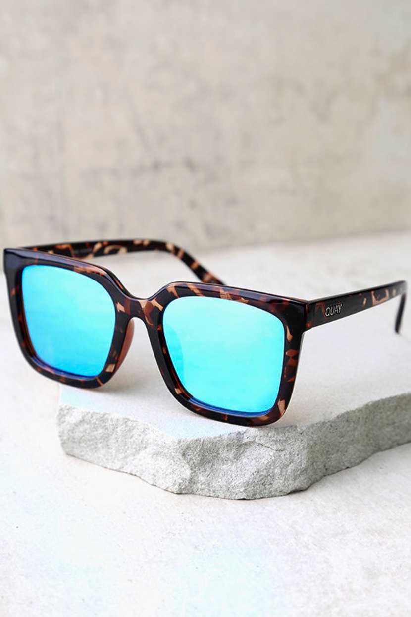 Quay Genesis Sunglasses - Tortoise and Blue Sunglasses  display picture 1