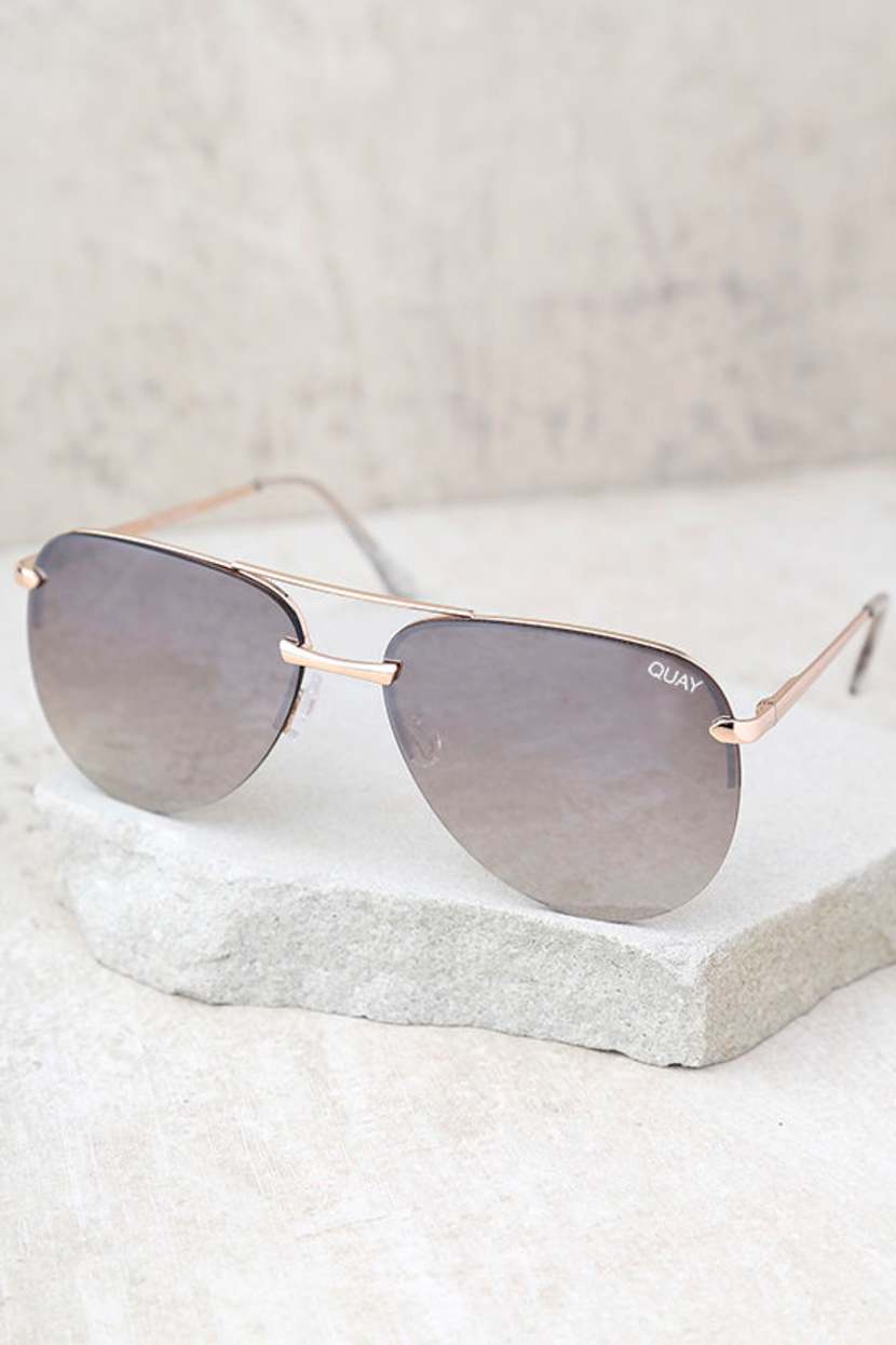 Lot of 3 QUAY mirrored aviator sunglasses Quay All In Medium Sunglasses | Prescription Quay Sunglasses  main image 4