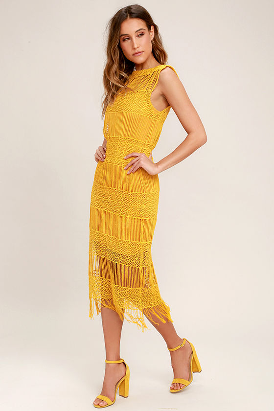 mustard yellow lace