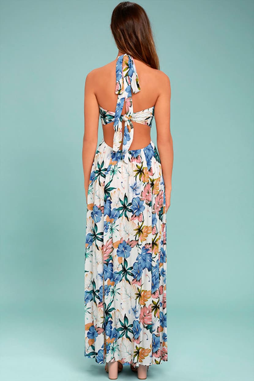 Lovely Ivory Dress - Floral Print Dress - Maxi Dress - Strapless Dress - $69.00 - Lulus Lovely Ivory Dress - Floral Print Dress - Maxi Dress - Strapless Dress - $69.00 - Lulus