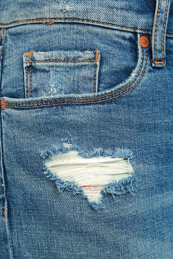 Jean Skinny Noir Déchiré Et Clouté étoiles NYC Intro - Taille 29 - Neuf Sans étiquette