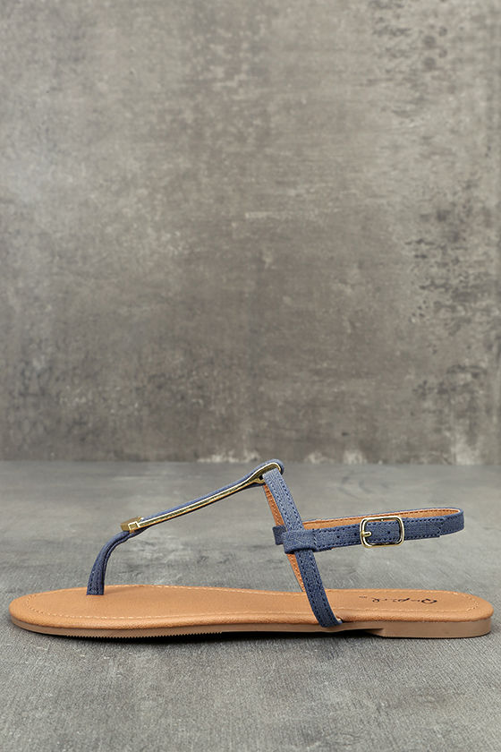 cute denim sandals