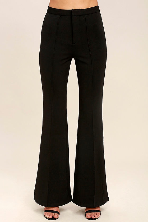 black flare dress pants