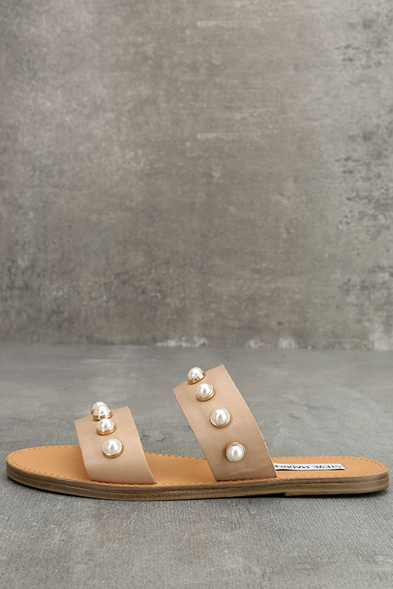 steve madden sandals with pearls