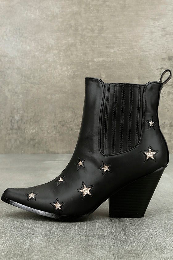 Polaris Black Pointed Mid-Calf Boots 2