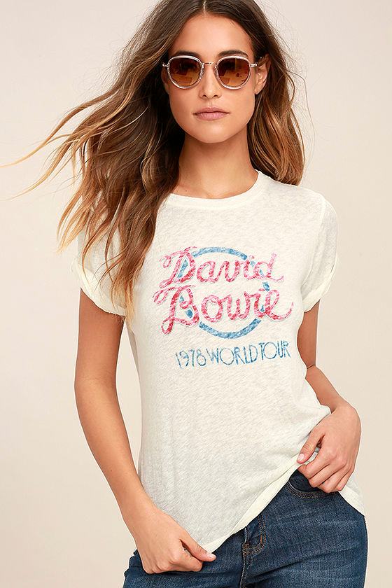 Daydreamer David Bowie World Tour Cream Tee 1