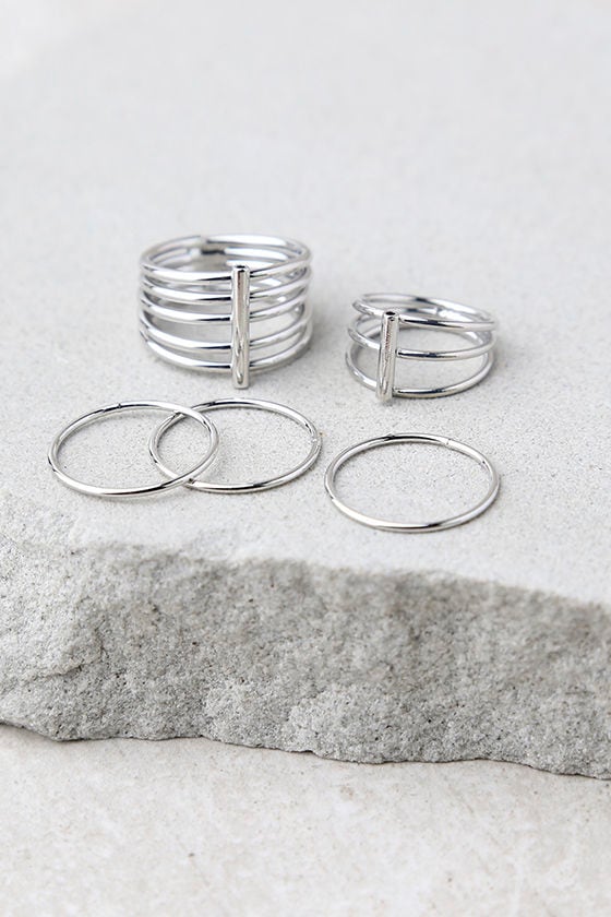 Perfect Touch Silver Ring Set