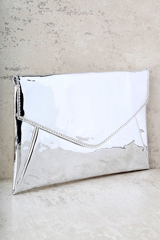 New Image Silver Clutch
