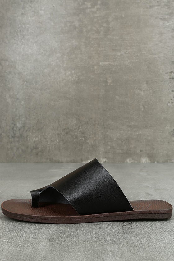 Toe Black Dalla Loop42 Blowfish Slide Sandals 00 xQrdCBeoW